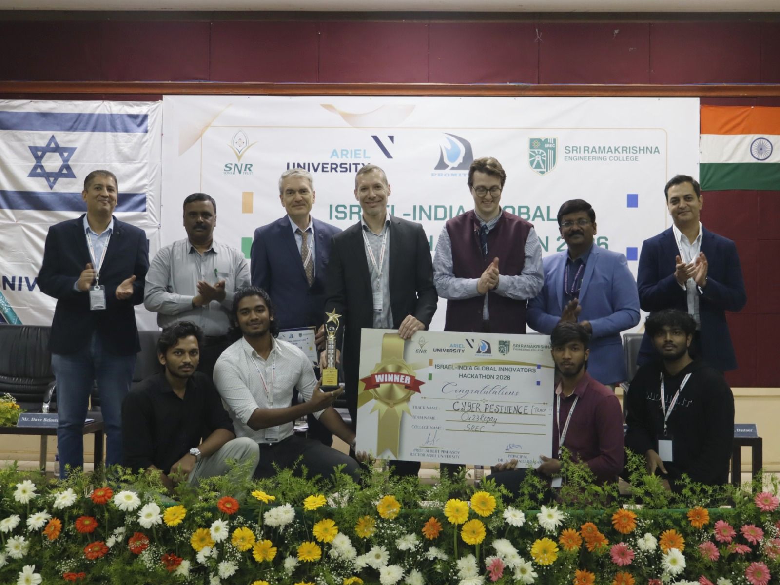 Israel–India Global Innovators Hackathon 2026 winners